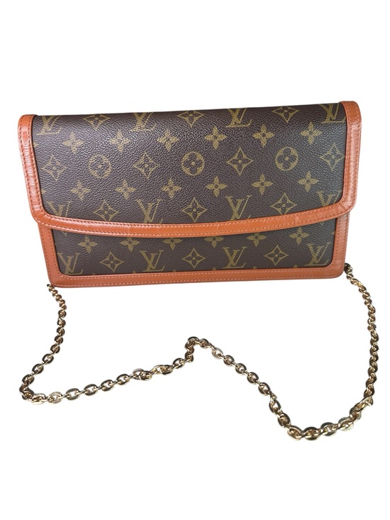 Louis Vuitton Handbags - Louis Vuitton Monogram Canvas Brown Crossbody w unbranded chain